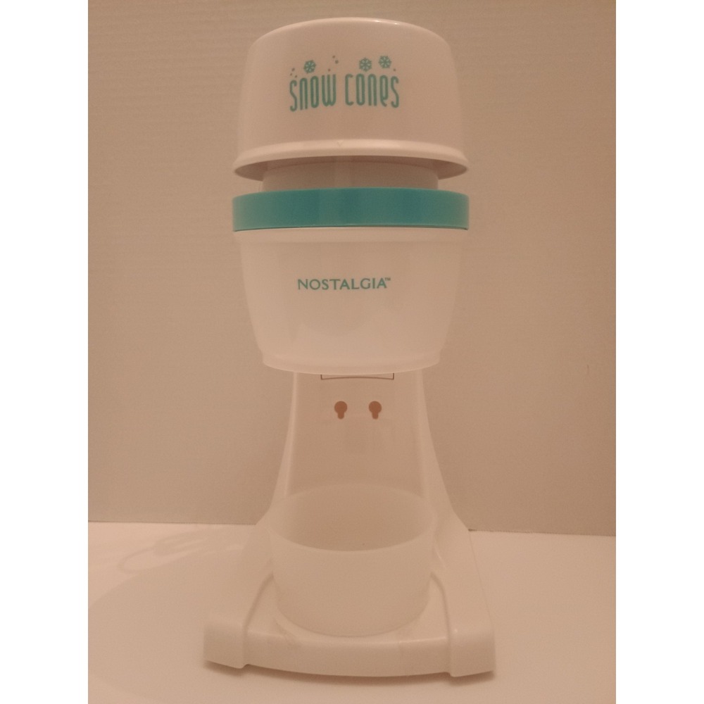 Nostalgia Electric Snow Cone Maker Ice Shaver Machine Model ICESHVR2BLUE